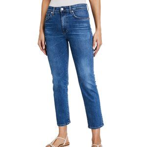 CQY Denim Friend High-Rise Straight-Leg Jeans